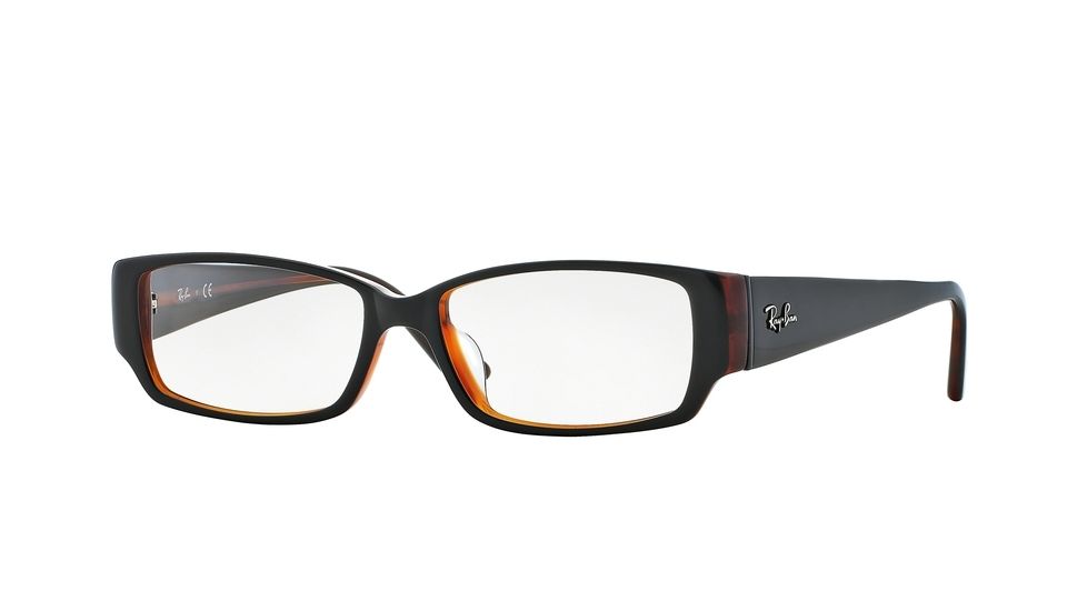 Ray-Ban RX5250 Eyeglass Frames 2044-54 - Top Black On Red Havana Frame