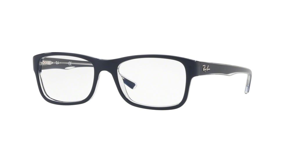 Ray-Ban RX5268 Eyeglass Frames 5739-50 - Top Blue On Trasparent Frame