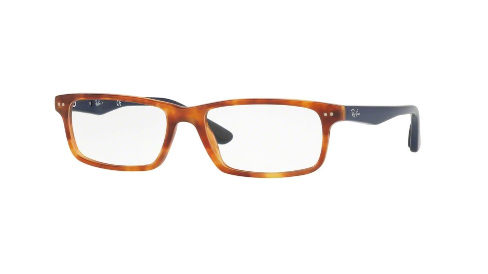 Ray-Ban RX5277 Eyeglass Frames 5609-52 - Shiny Red Havana Frame