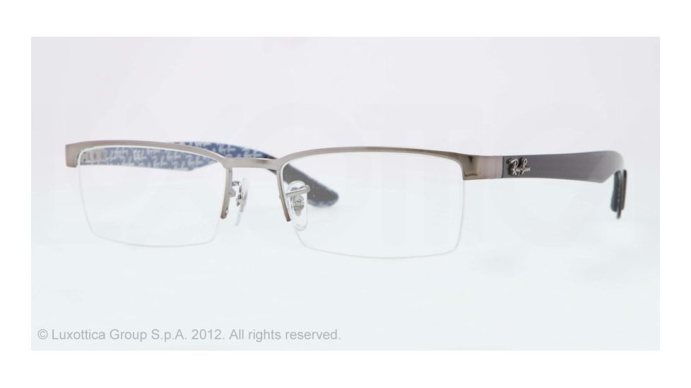 Ray-Ban RX8412 Eyeglass Frames 2502-52 - Gunmetal Frame, Demo Lens Lenses