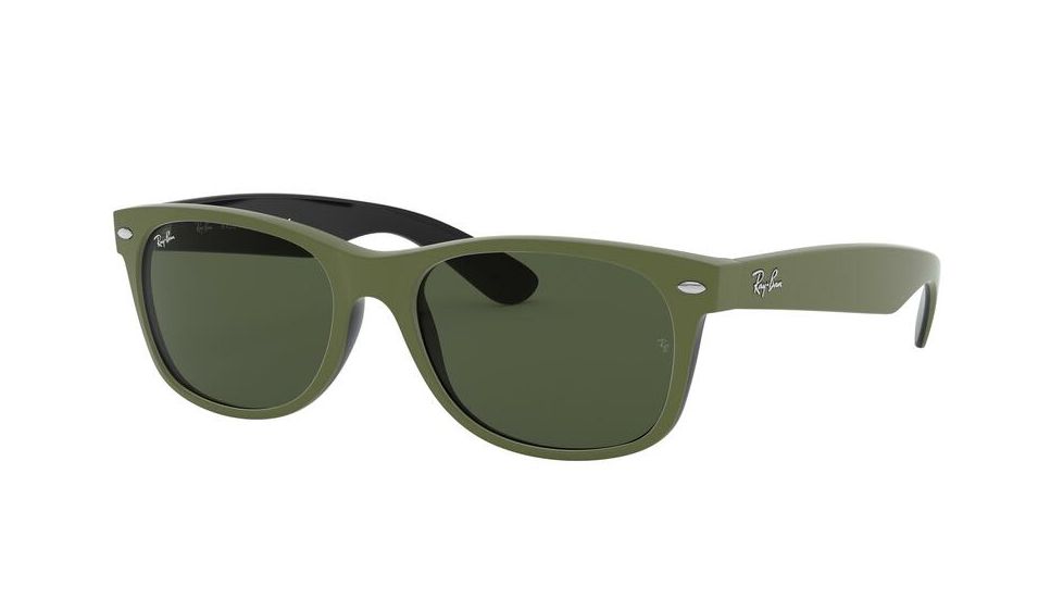 Ray-Ban Wayfarer RB2132 Sunglasses 646531-55 - , Green Lenses
