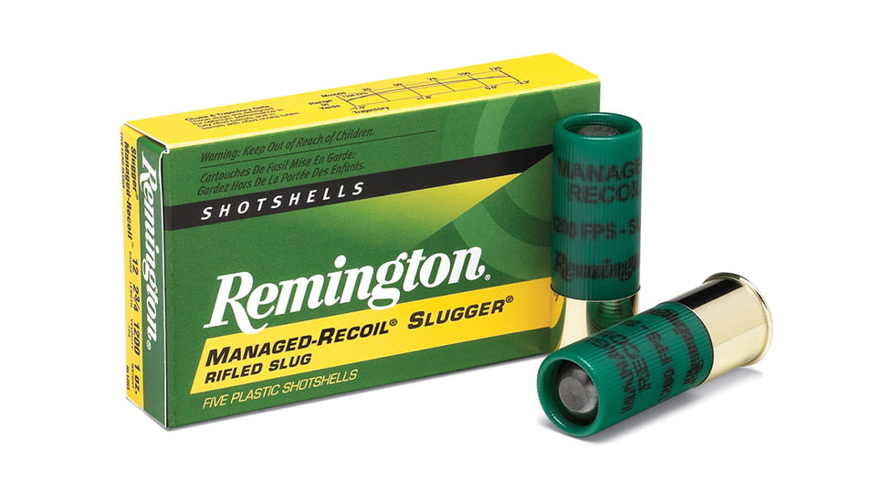 Remington Managed-Recoil Slugger 12 Gauge 1 oz 2.75in Rifled Slug ...