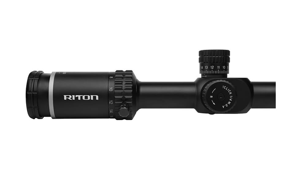 Riton Optics 1 Conquer 6-24x50mm Rifle Scope, 1in Tube, Second Focal Plane, R3 Reticle, Black, 1C624AS23