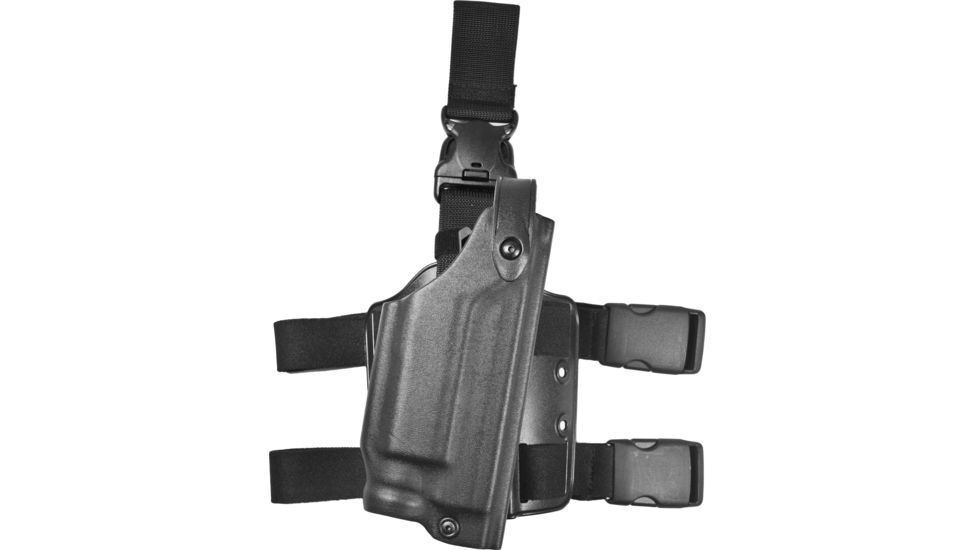 Bianchi 6005-53-122 SLS Tactical Holster For Colt 1911 – Left Hand, Black, With Leg Harness