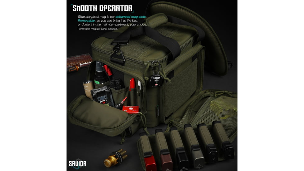Savior Equipment Specialist Pistol Range Bag, OD Green, RA-3GUN-WS-OG