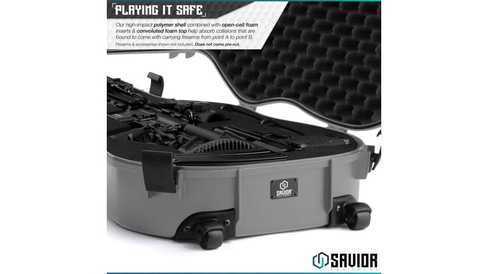 Savior Equipment Ultimate Guitar Single Rifle Case, Gray, RC-GT-ACOUSTIC-GS