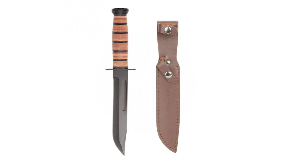 Sheffield Military Fixed Blade Knife w/ Sheath Free Shipping over 49!