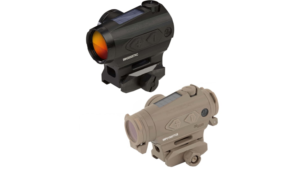 SIG SAUER Romeo4T Tactical 1x20mm Compact Red Dot Sight w/Mount, Black, Flat Dark Earth