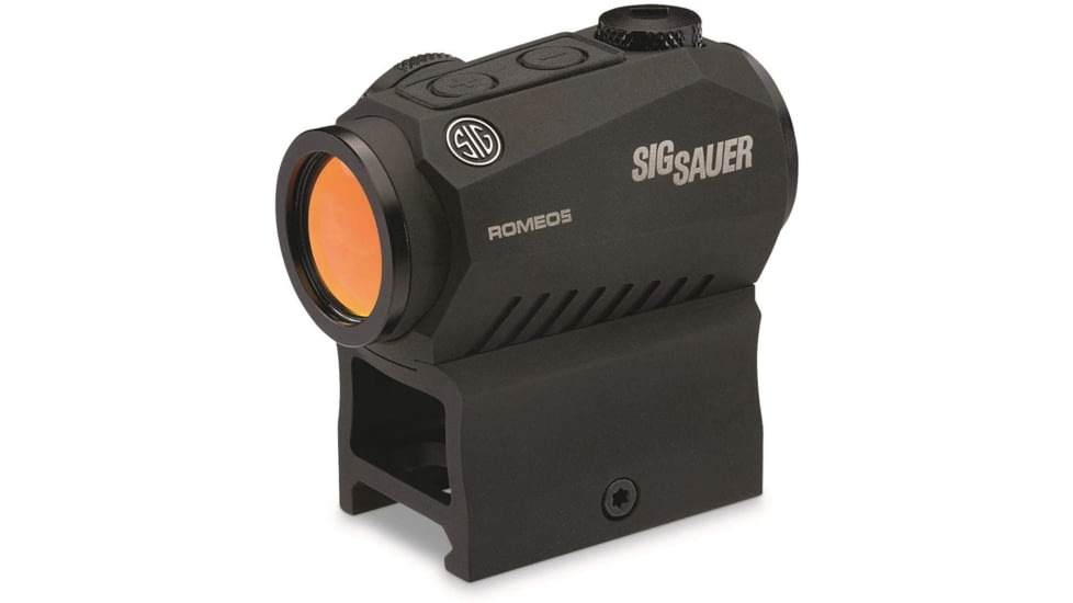 Sig Sauer Romeo5 1x20mm Compact Red Dot Sight Optimized for TREAD, 2 MOA Red Dot, 0.5 MOA ADJ, M1913, TREAD LOGO, Black, SOR52010