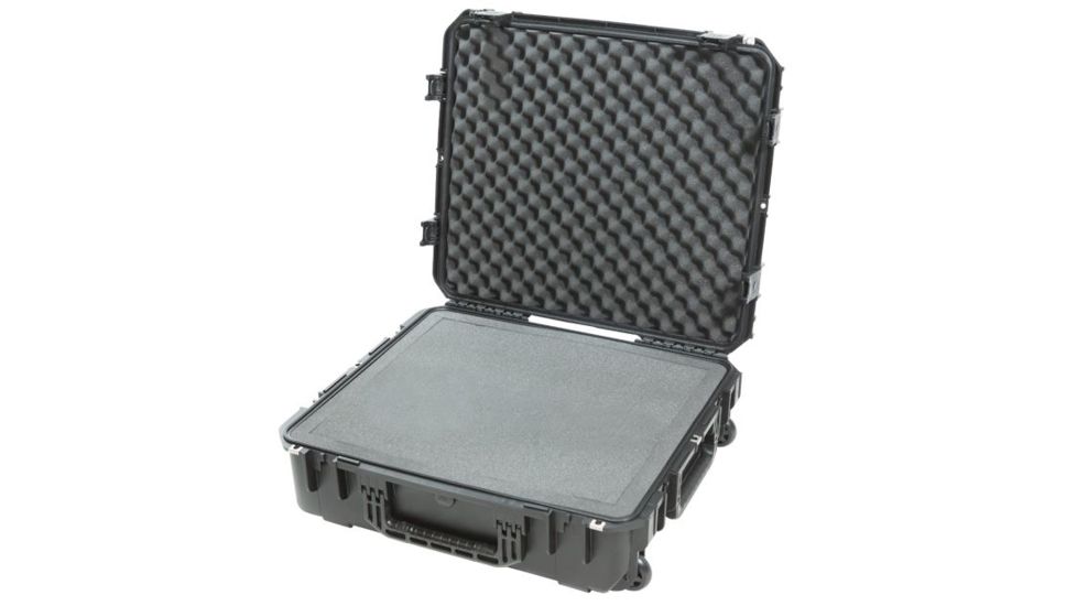 SKB Cases I Series Injection Molded Watertight &amp; Dust Proof Case,Cubed Foam, Black, 24in x 21in x 7in 3I-2421-7B-C