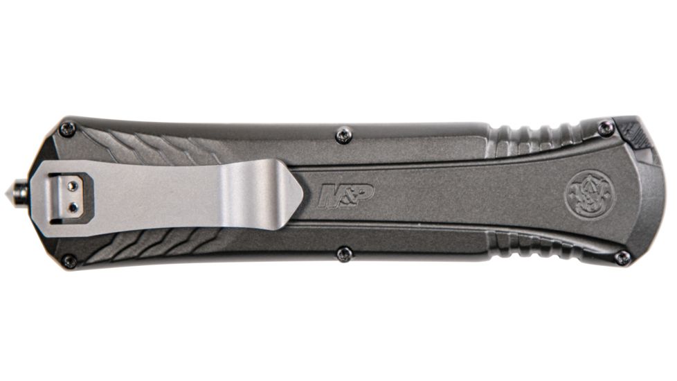 Smith &amp; Wesson M&amp;P Out The Front Spear 3.5in Assisted Opening Folding Knives, Black 1084314