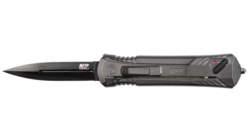 Smith &amp; Wesson M&amp;P Out The Front Spear 3.5in Assisted Opening Folding Knives, Black 1084314