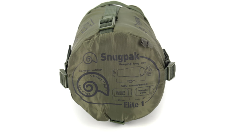 SnugPak Softie Elite 1 Sleeping Bag, Olive, 92800