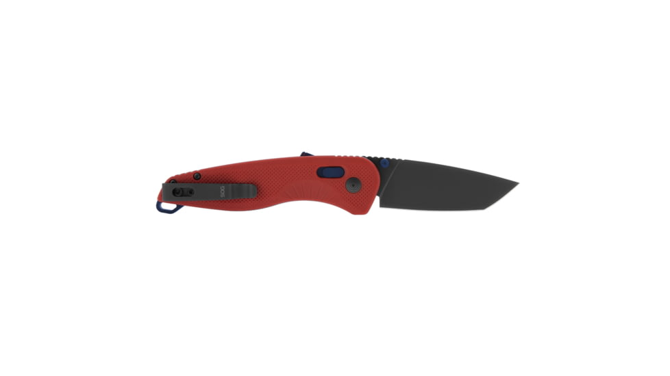 SOG Specialty Knives &amp; Tools Aegis FX Fixed Blade Knives, Rescue Red/Indigo, SOG-17-41-03-41