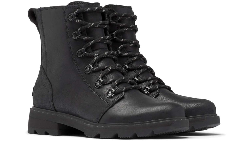 sorel lennox lace women's boots black