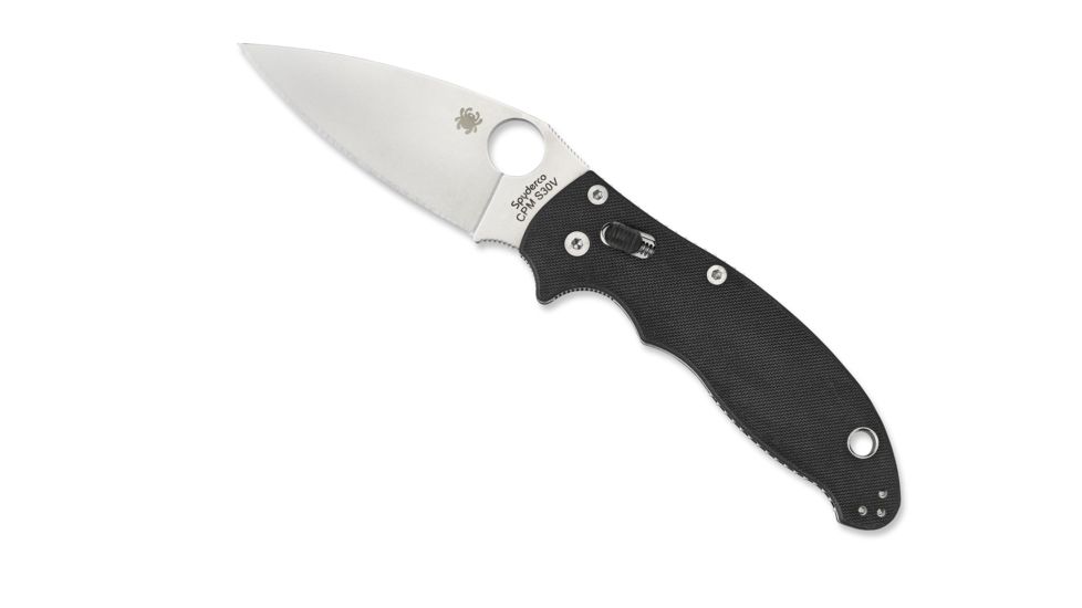 Spyderco Manix2 Black G-10 Handle FE Blade Fold Knife C101GP2