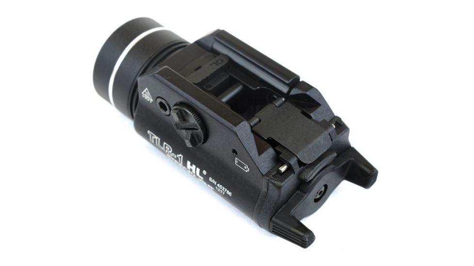 Streamlight TLR-1 HL LED Rail-Mounted Tactical Flashlight, 800 Lumens w/Lithium Batteries, Black, 69260