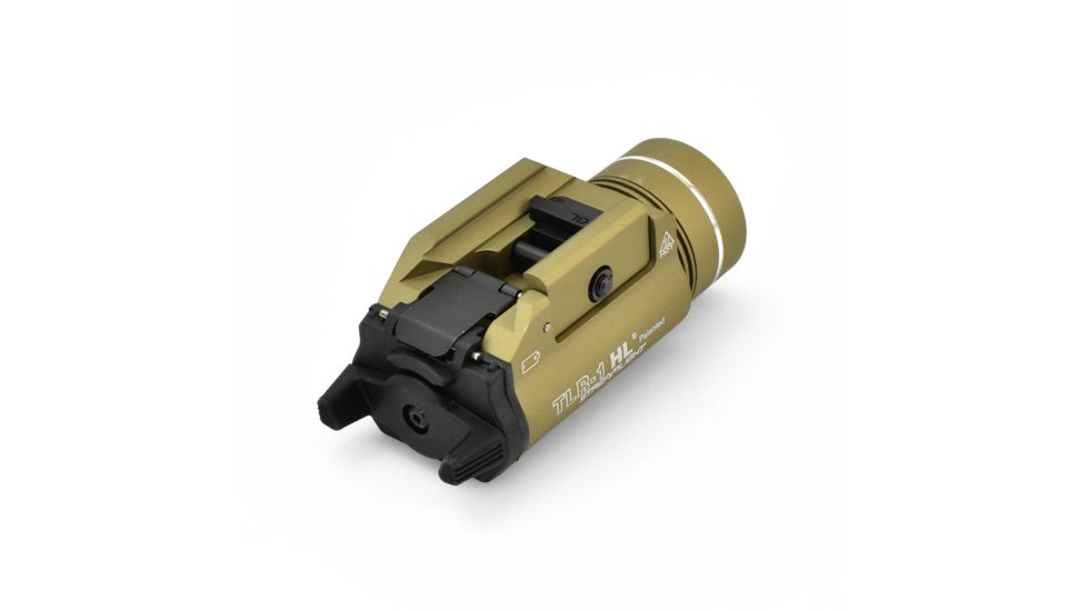 Streamlight TLR-1 HL Rail-Mounted Tactical Flashlight, 800 Lumens w/Lithium Batteries, Flat Dark Earth, 69266