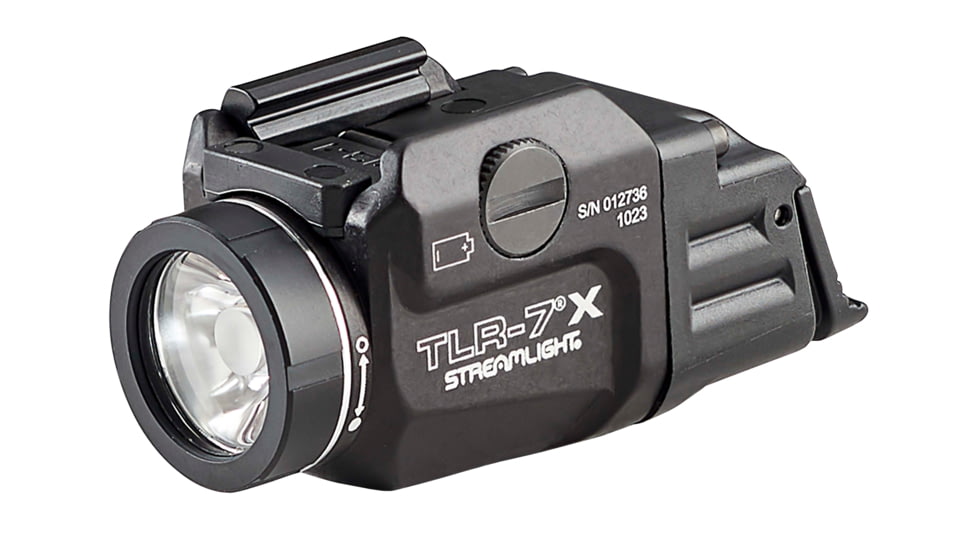 Streamlight TLR-7X Flex LED Tactical Weapon Light, CR123A, White, 500 Lumens, Black, 69424