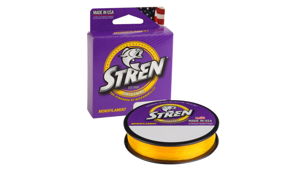 Stren Original Monofilament Line, 0.009in/0.22mm, 6lb/2.7kg, 100yd/91m, Hi-Vis Gold, SOPS6-GD