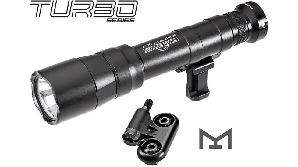 SureFire M640DFT Turbo Scout Light Pro LED Weapon Light, 123A, 550 Lumens, Black, M640DFT-BK-PRO