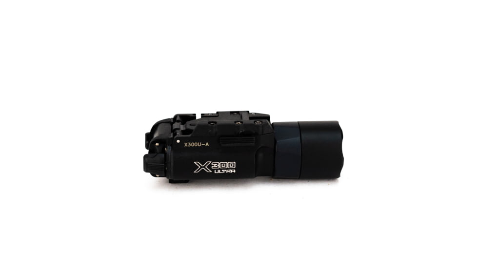 SureFire X300-B Ultra Weapon Light with T-Slot Mounting Rail, CR123A, White, 1000 Lumens, Black, X300U-B