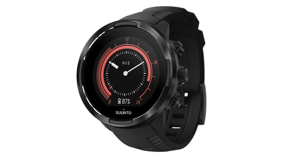 Suunto 9 G1 Baro Durable Multisport GPS Watch, Black, w/o Smart Sensor and Heart Rate Belt SS050019000