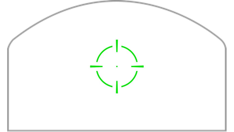 Swampfox Kingslayer Micro Reflex Red Dot Sight, 1x22mm, Green Circle Dot Reticle, Black, OKS00122-GC