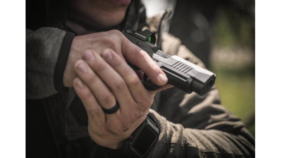 Swampfox Sentinel Ultra Compact Micro Red Dot Sight, 1x16mm, 3 MOA Red Dot Reticle, Auto Brightness, Black, SNL00116-RD