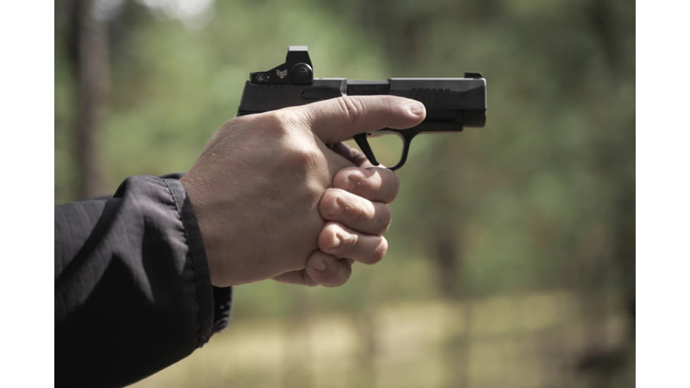 Swampfox Sentinel Ultra Compact Micro Red Dot Sight, 1x16mm, 3 MOA Red Dot Reticle, Manual Brightness, Black, SNL00116-RDM