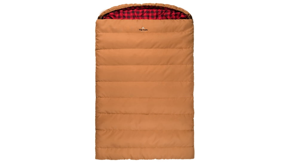 TETON Sports Canvas 20 F Mammoth Double Sleeping Bag, Double-Wide, Brown, Double-Wide, 1167