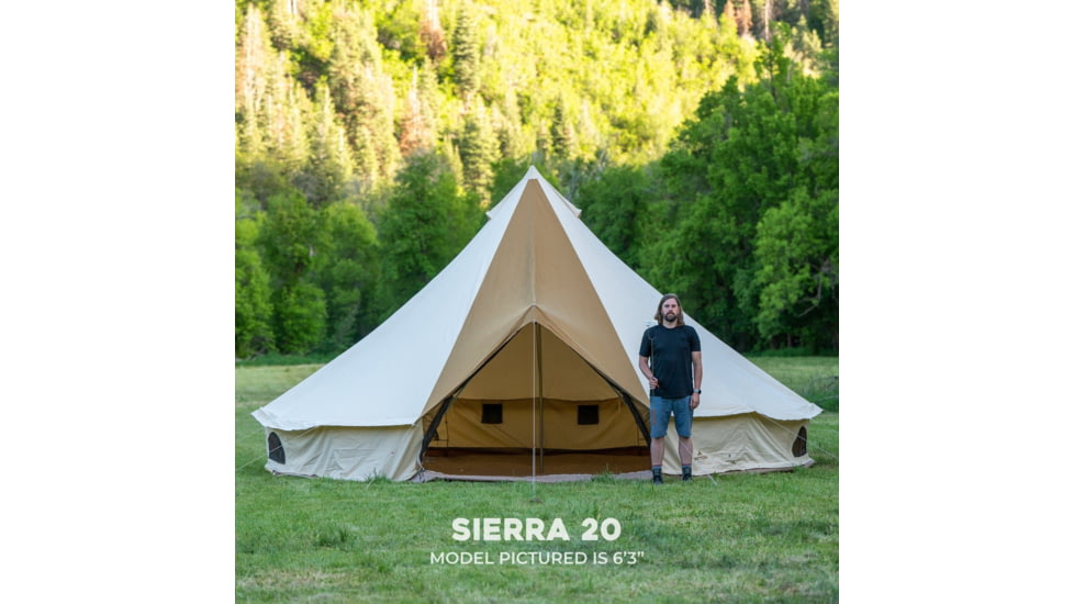 TETON Sports Sierra Canvas Tent, 12 Person, Brown, 2014