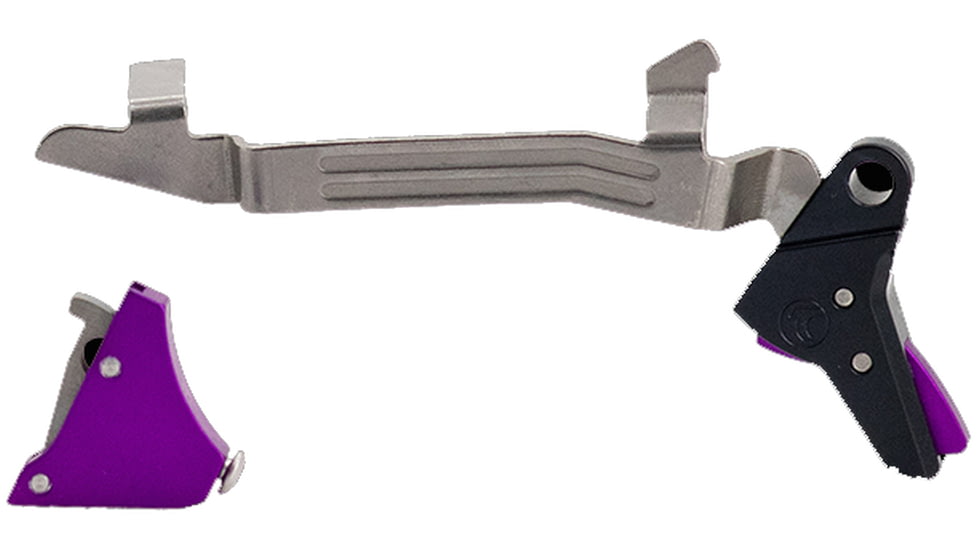 Timney Triggers Alpha Competition Trigger, Glock 17/19/19X/22/23/26/27/33/34/35/44/45 Gen 5, Purple, Alpha Glock 5 - Purple
