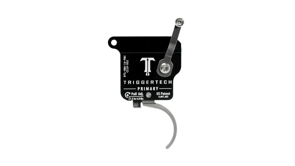 Triggertech Rem 700 Left Primary Curved Trigger, Stainless R7L-SBS-14-TBC