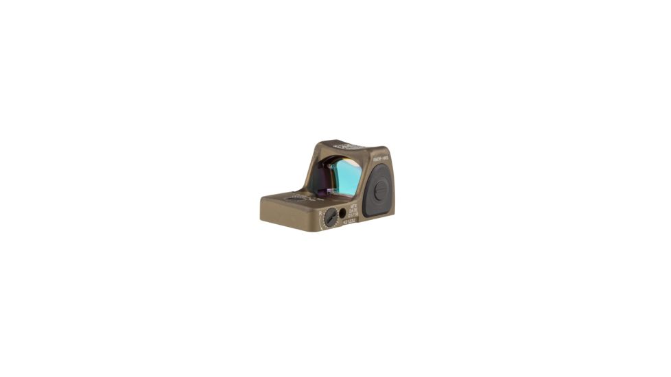Trijicon RM06 RMR Type 2 Adjustable LED Red Dot Sight, 3.25 MOA Red Dot, No Mount, Hard Anodized, Coyote Brown, 700780