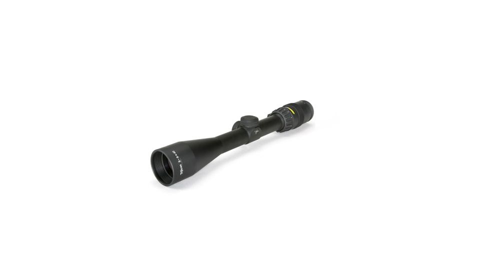 Trijicon AccuPoint TR-20 3-9x40mm Rifle Scope, 1 in Tube, Second Focal Plane, Black, Amber BAC Triangle Post Reticle, MOA Adjustment, 200000