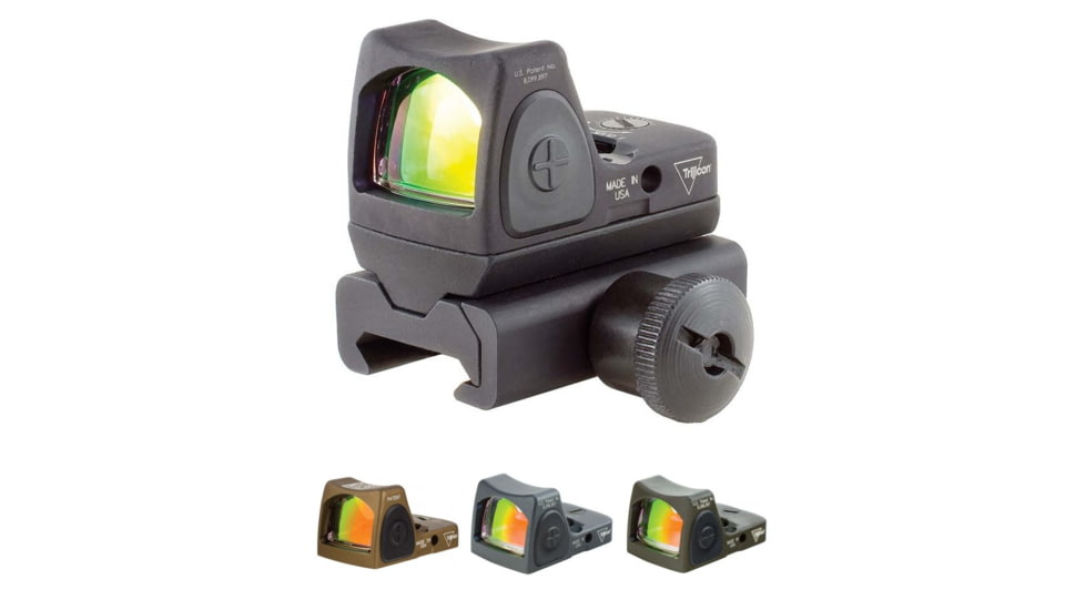 Trijicon RM06 RMR Type 2 Adjustable LED 3.25 MOA Red Dot Sight, Black, Coyote Brown, Gray, ODG