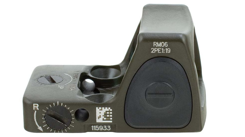 Trijicon RM06 RMR Type 2 Adjustable LED Red Dot Sight, 3.25 MOA Red Dot, No Mount, Matte, ODG, 700695
