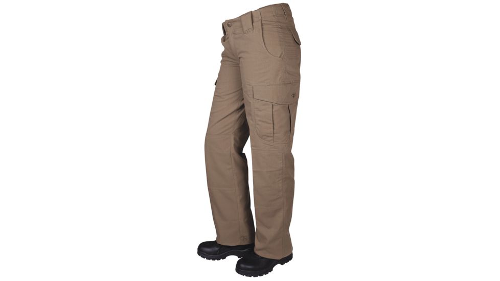 Tru-Spec Women's Ascent Pants - Unhemmed, 6.5oz. Polyester/Cotton Micro Rip-Stop, 24-7 Series, Coyote, 0 1043001