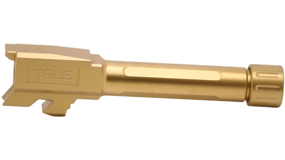 True Precision Glock 43 Threaded Barrel, 1/2x28, Gold TiN, TP-G43B-XTG