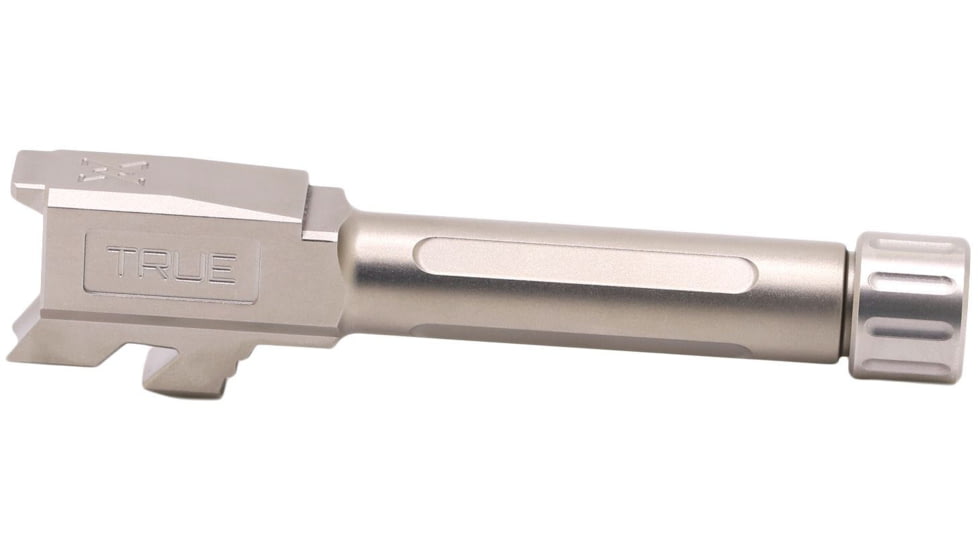 True Precision Glock 43 Threaded Barrel, 1/2x28, Stainless Silver, TP-G43B-XT