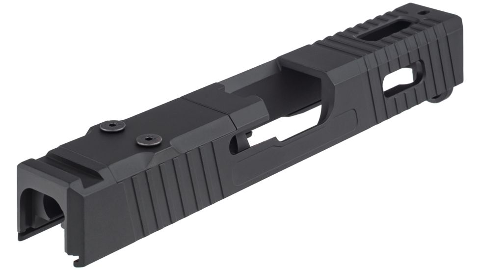 TRYBE Defense Pistol Slide, Glock 19, Gen 3, Viper Cut, Black, SLDG19G3VPR-BN
