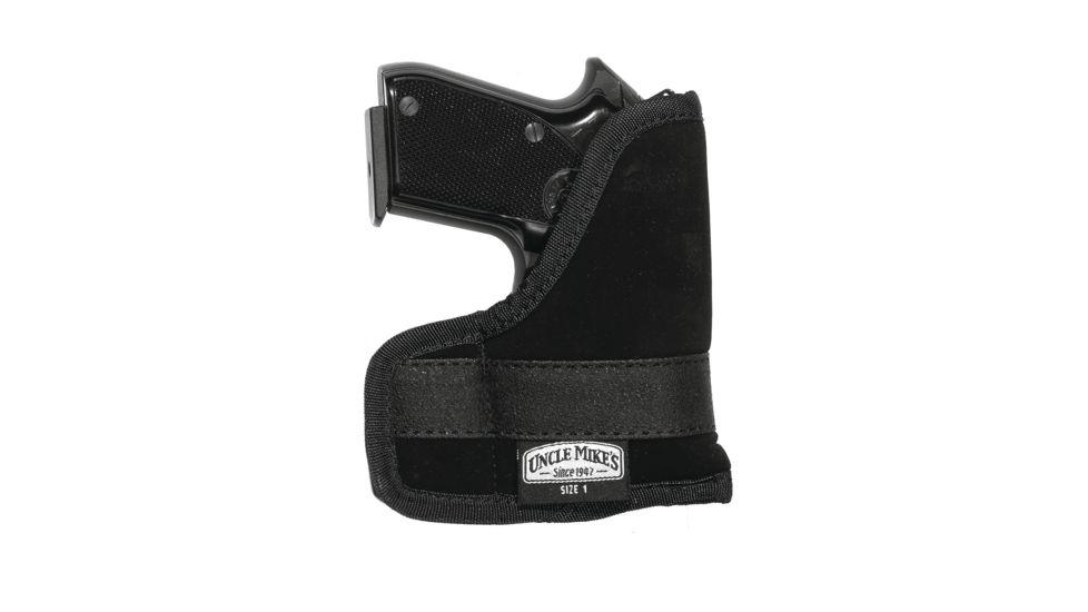 Uncle Mike's Inside-The-Pocket Holster, Black, Small Autos .22 - .25 cal. Ambidextrous 8744-1