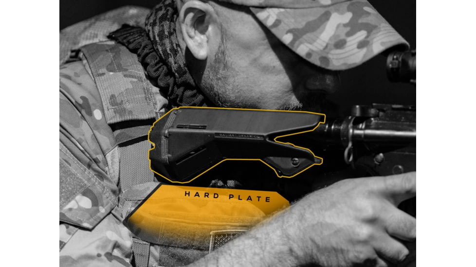 Valiant Dynamics EvolvR Telescoping Combat Stock, Black, Commercial Buffer Tube, E111-00-C-BLK