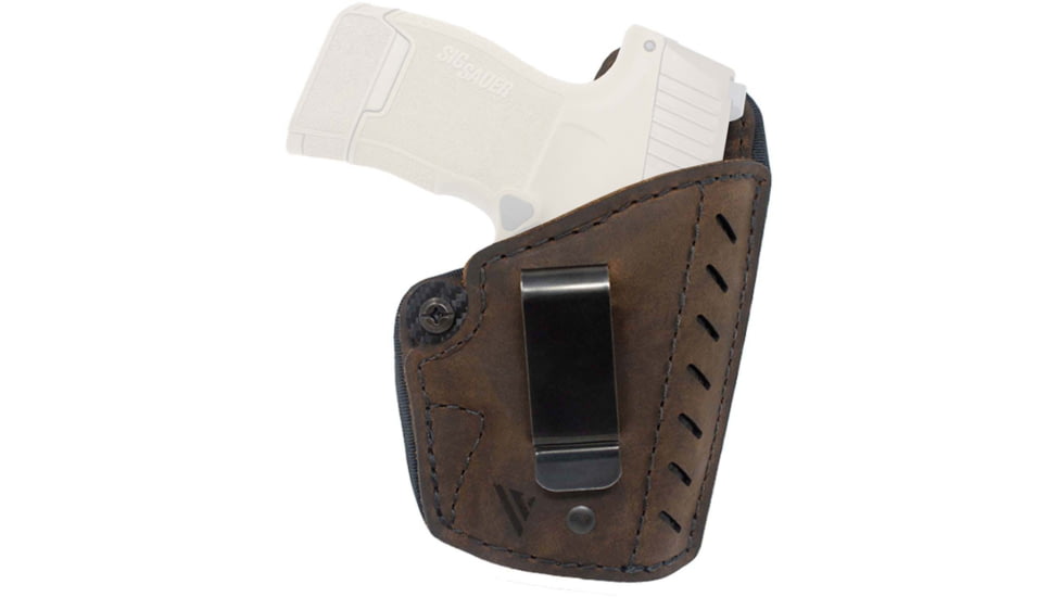 Versacarry Comfort Flex Deluxe IWB Leather Belt Holster, 1911, Right Hand, Distressed Brown, CFD2112