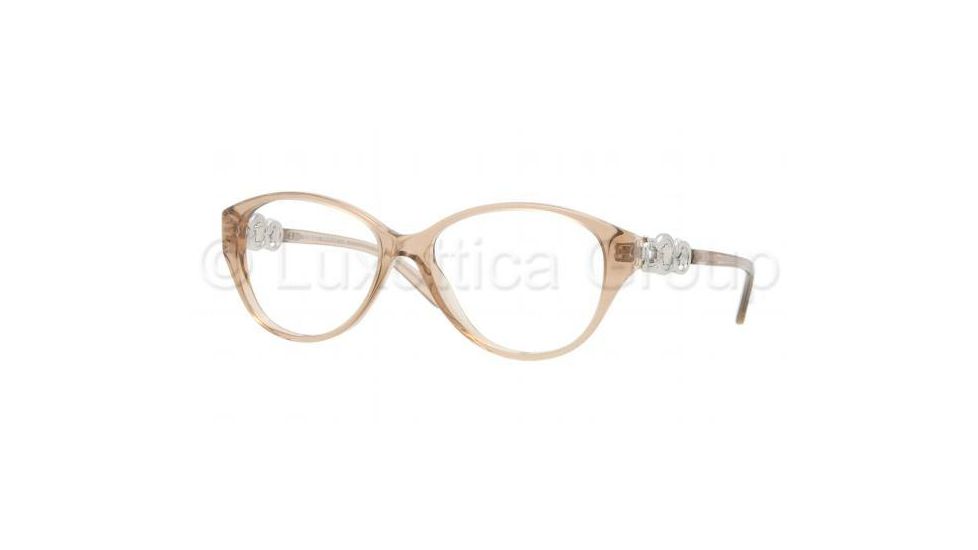Versace VE3161 Eyeglass Frames 617-5115 - Transparent Brown Frame