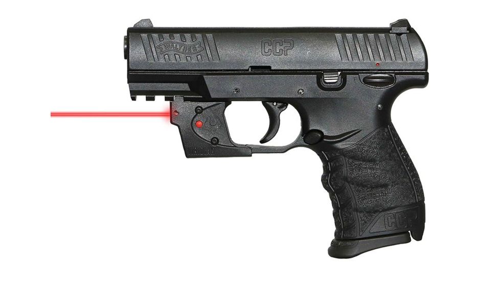 Viridian Weapon Technologies Essential Red Laser Sight for Walther CCP, Non-ECR, Retail Box, Black, NSN N, 912-0010