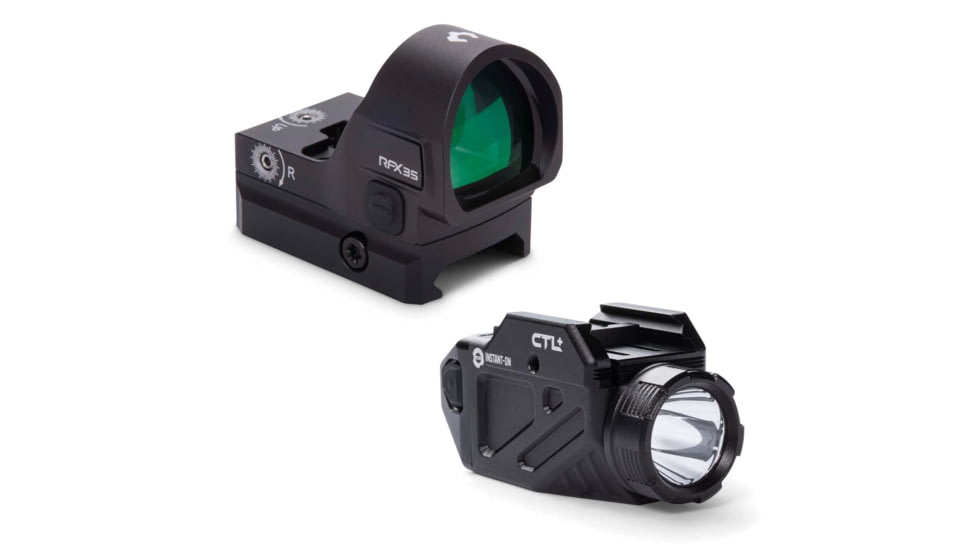 Viridian Weapon Technologies RFX-35 Micro Green Dot Sight with CTL Universal Tactical Light