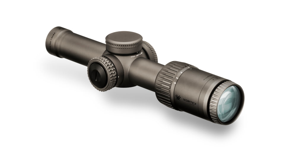 Vortex Razor Gen II-E 1-6x24mm Rifle Scope, 30mm Tube, Second Focal Plane, Stealth Shadow, Hard Anodized, Red VMR-2 MOA Reticle, MOA Adjustment, RZR-16010