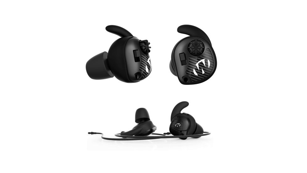 Walkers Silencer In The Ear Plugs Pair, 3 Sizes, 25 NRR, Black, GWP-SLCR